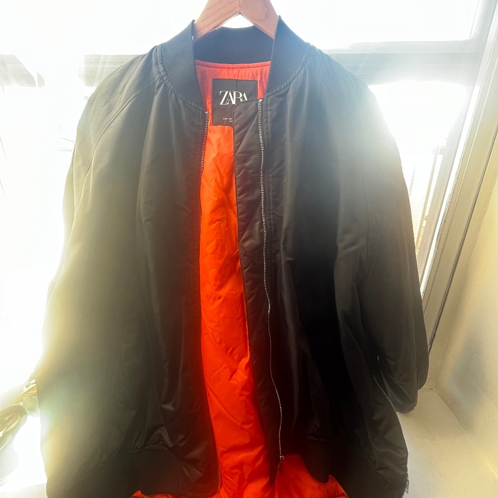 Zara Bomber Zips On Side